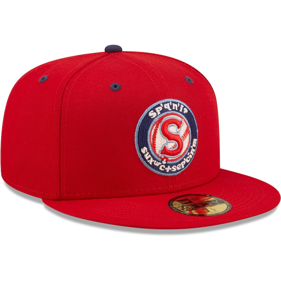 New Era Spokane Indians Red Authentic Collection 59FIFTY Fitted Hat