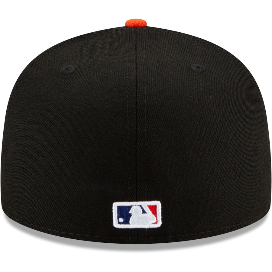 New Era Black San Francisco Giants Patchwork Undervisor 59FIFTY Fitted Hat