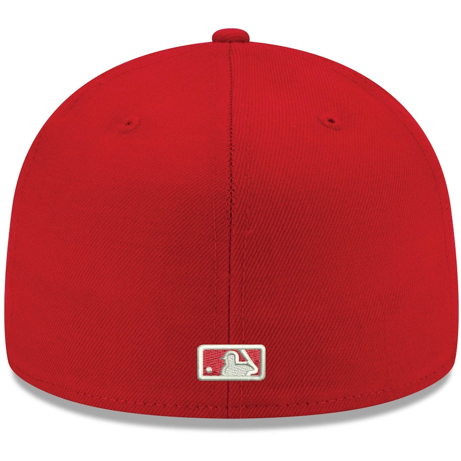 New Era Red New York Mets Logo White 59FIFTY Fitted Hat