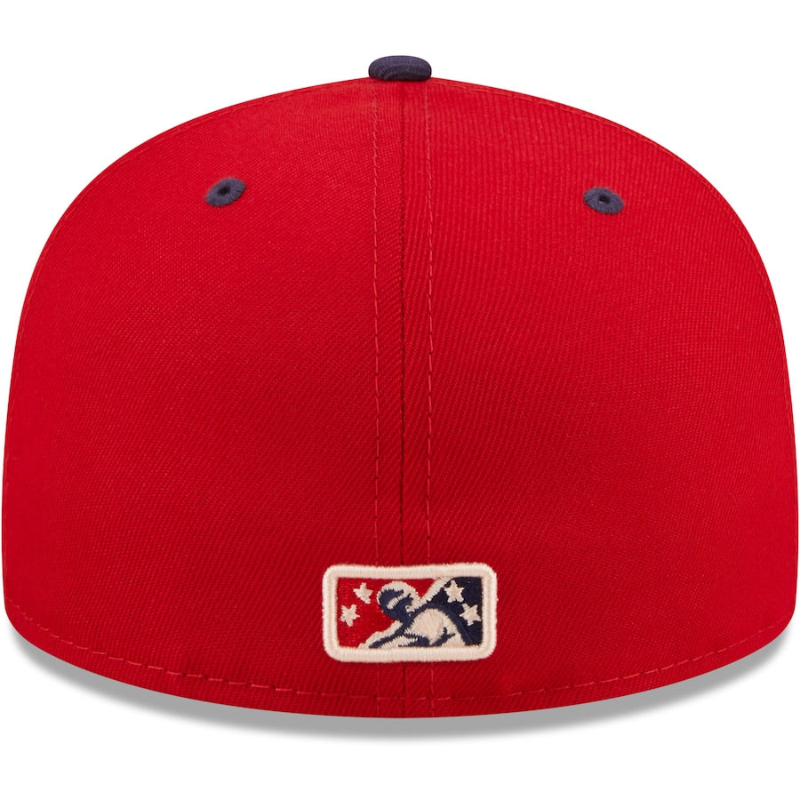 New Era Spokane Indians Red Authentic Collection 59FIFTY Fitted Hat