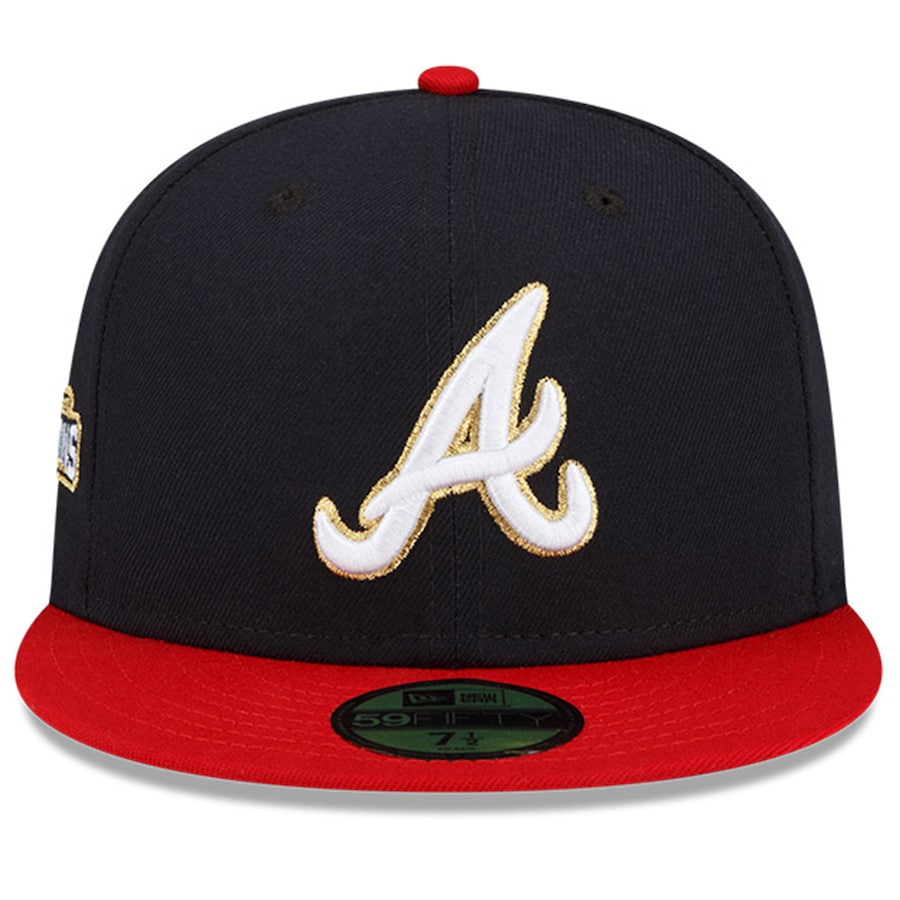 New Era Atlanta Braves Navy 2022 Gold Program 59FIFTY Fitted Hat