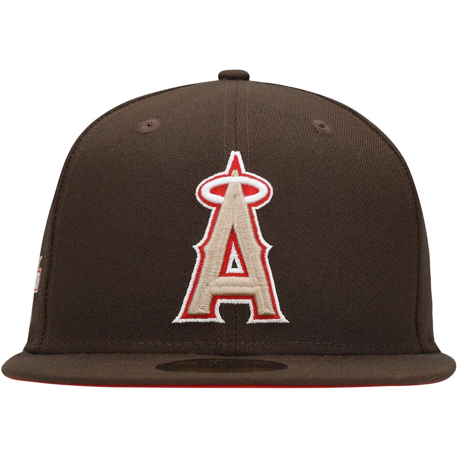 New Era Los Angeles Angels Brown 2010 All-Star Game Team Scarlet Undervisor 59FIFTY Fitted Hat