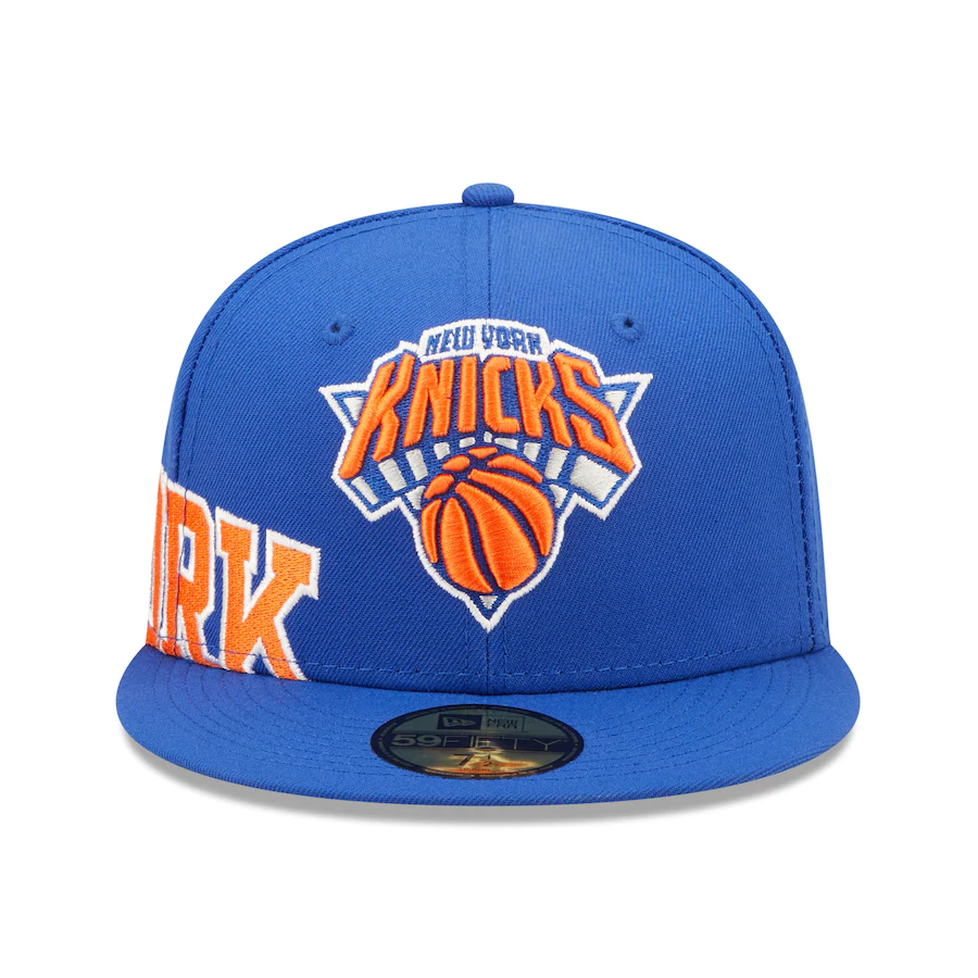 New Era New York Knicks Blue Sidesplit 59FIFTY Fitted Hat