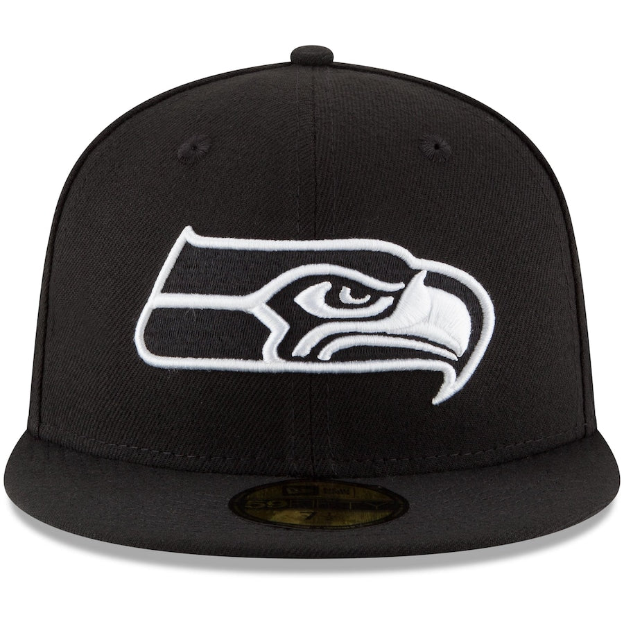 New Era Seattle Seahawks Black B-Dub 59FIFTY Fitted Hat