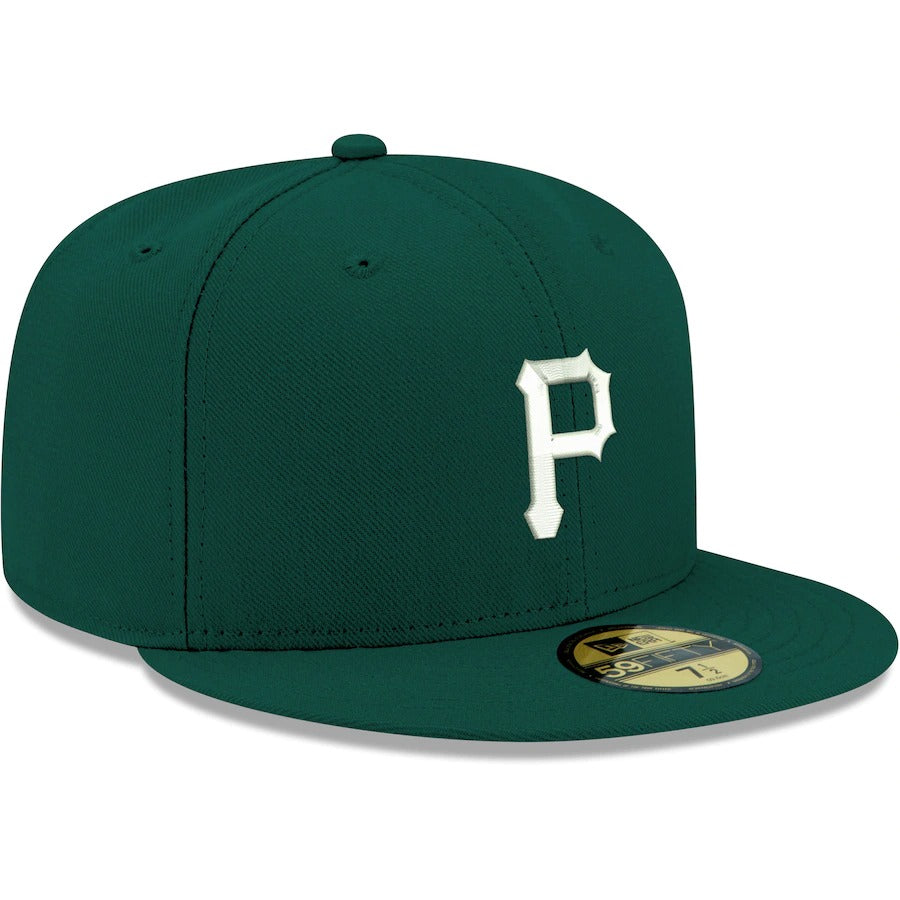 New Era Pittsburgh Pirates Dark Green Logo 59FIFTY Fitted Hat