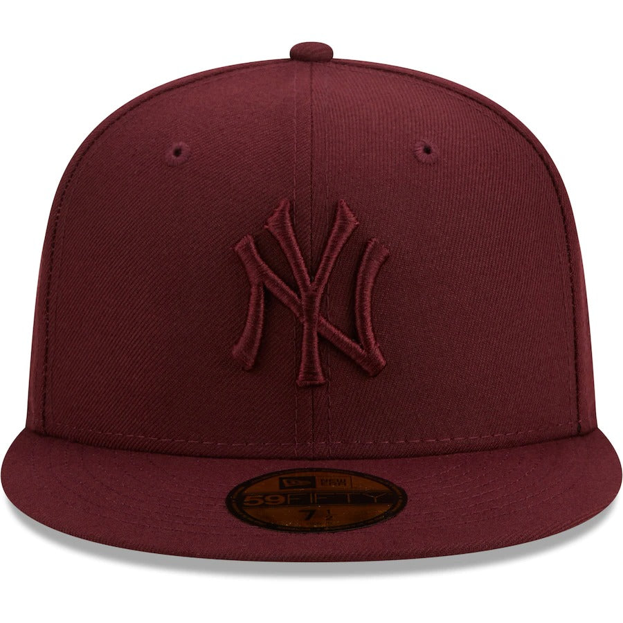 New Era New York Yankees Maroon Oxblood Tonal 59FIFTY Fitted Hat