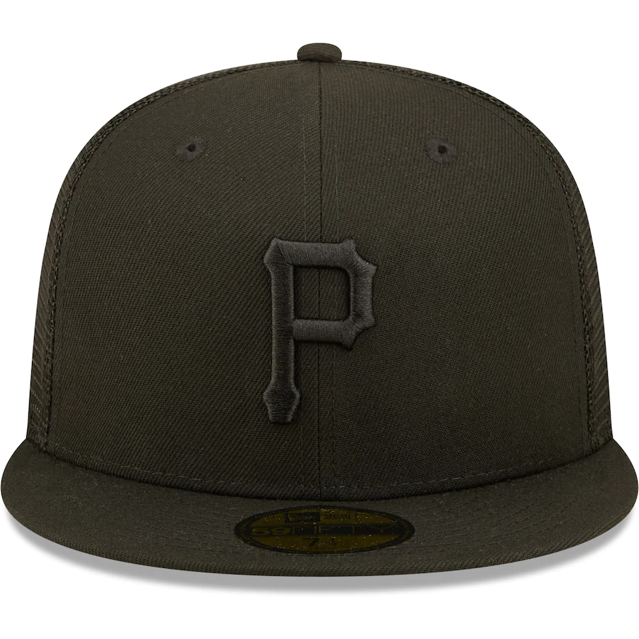 New Era Pittsburgh Pirates Blackout Trucker 59FIFTY Fitted Hat