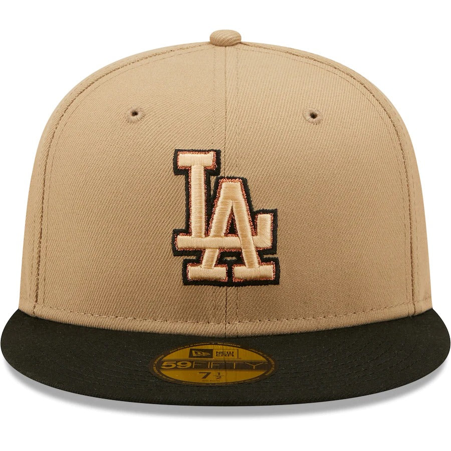 New Era Los Angeles Dodgers Brown Rustbelt 100th Anniversary Camel 59FIFTY Fitted Hat