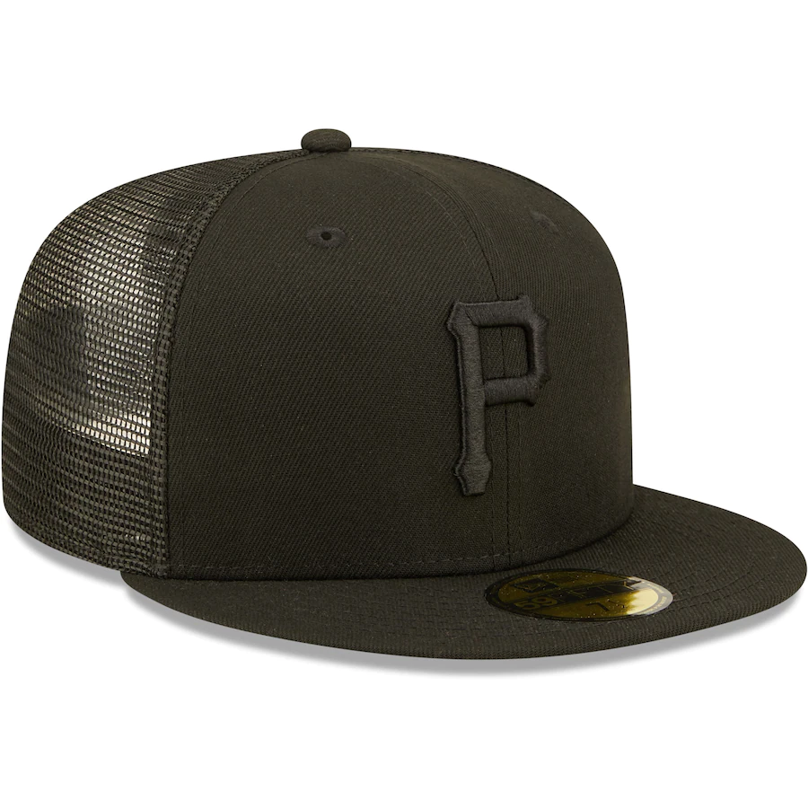 New Era Pittsburgh Pirates Blackout Trucker 59FIFTY Fitted Hat