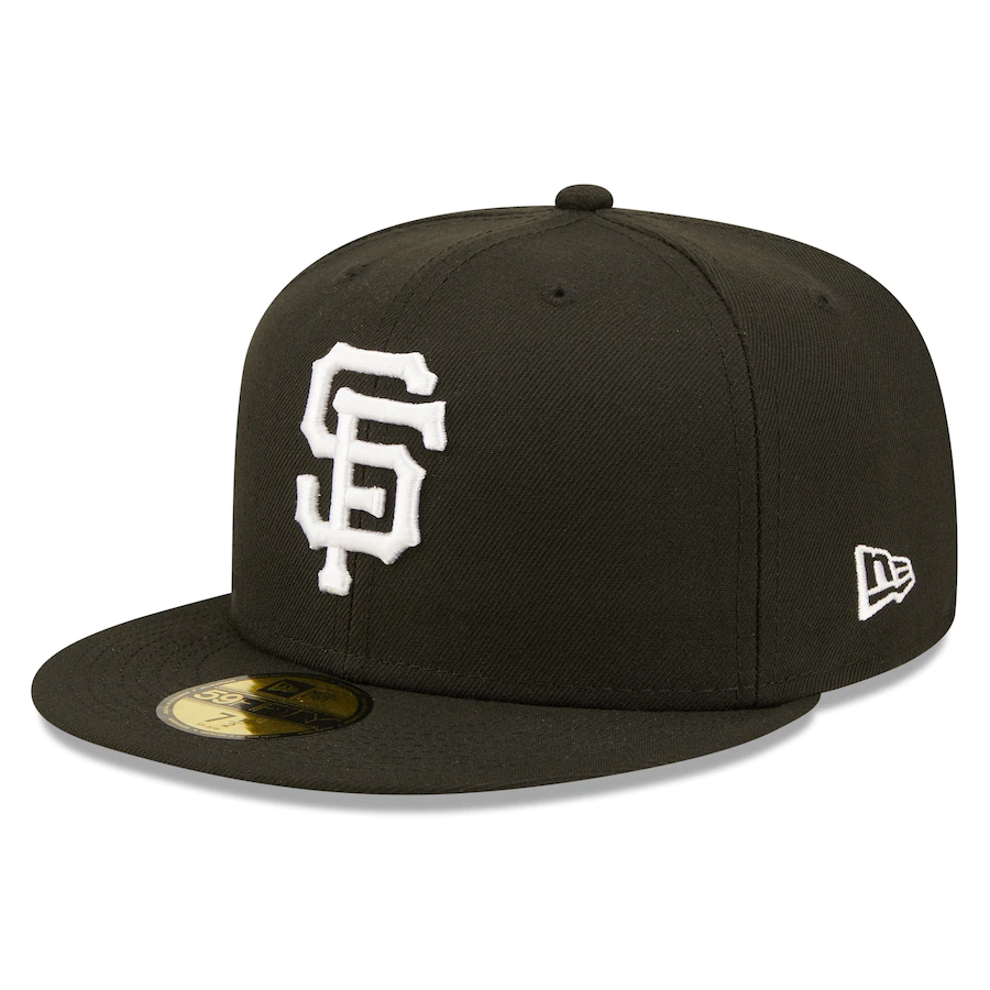 New Era San Francisco Giants Black Team Logo 59FIFTY Fitted Hat