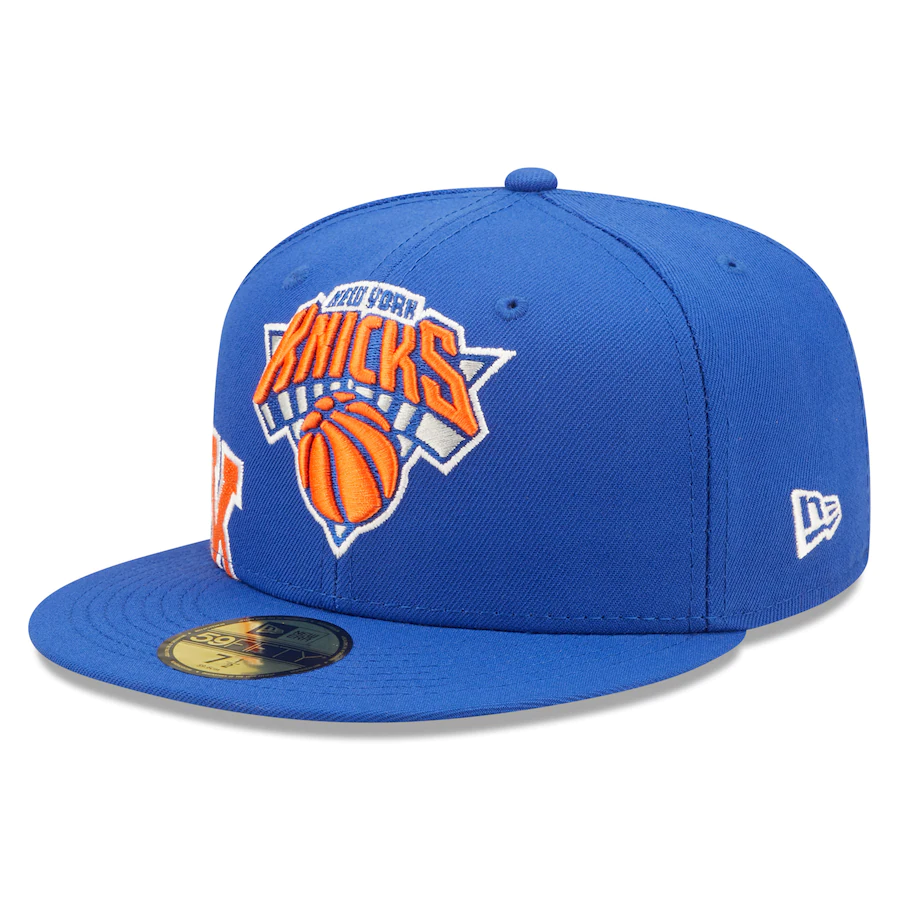 New Era New York Knicks Blue Sidesplit 59FIFTY Fitted Hat