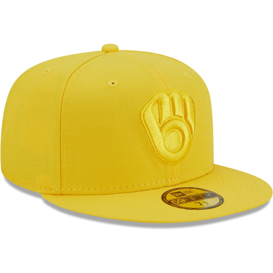 New Era Milwaukee Brewers Yellow Icon Color Pack 59FIFTY Fitted Hat
