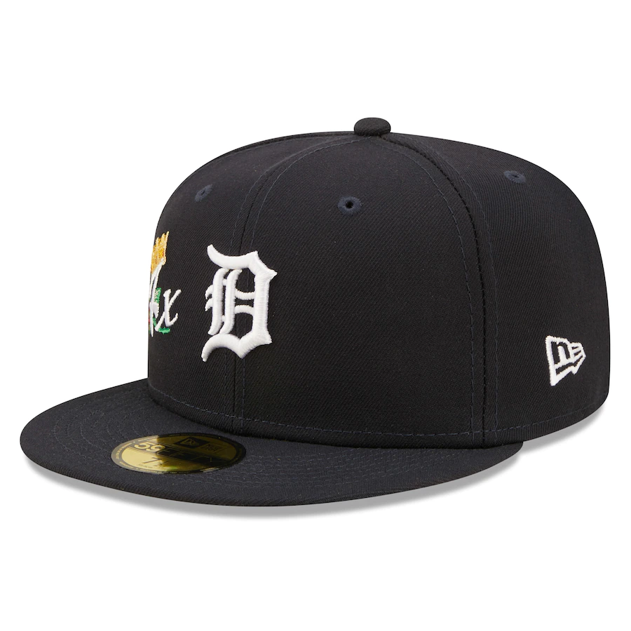 New Era Detroit Tigers Navy 4x World Series Champions Crown 59FIFTY Fitted Hat