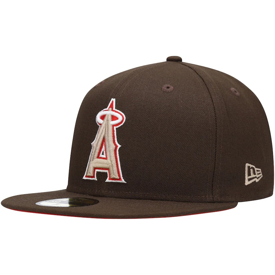 New Era Los Angeles Angels Brown 2010 All-Star Game Team Scarlet Undervisor 59FIFTY Fitted Hat