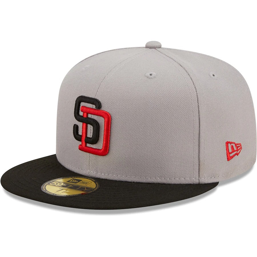 New Era San Diego Padres Gray/Black 1992 All-Star Game Red Undervisor 59FIFTY Fitted Hat