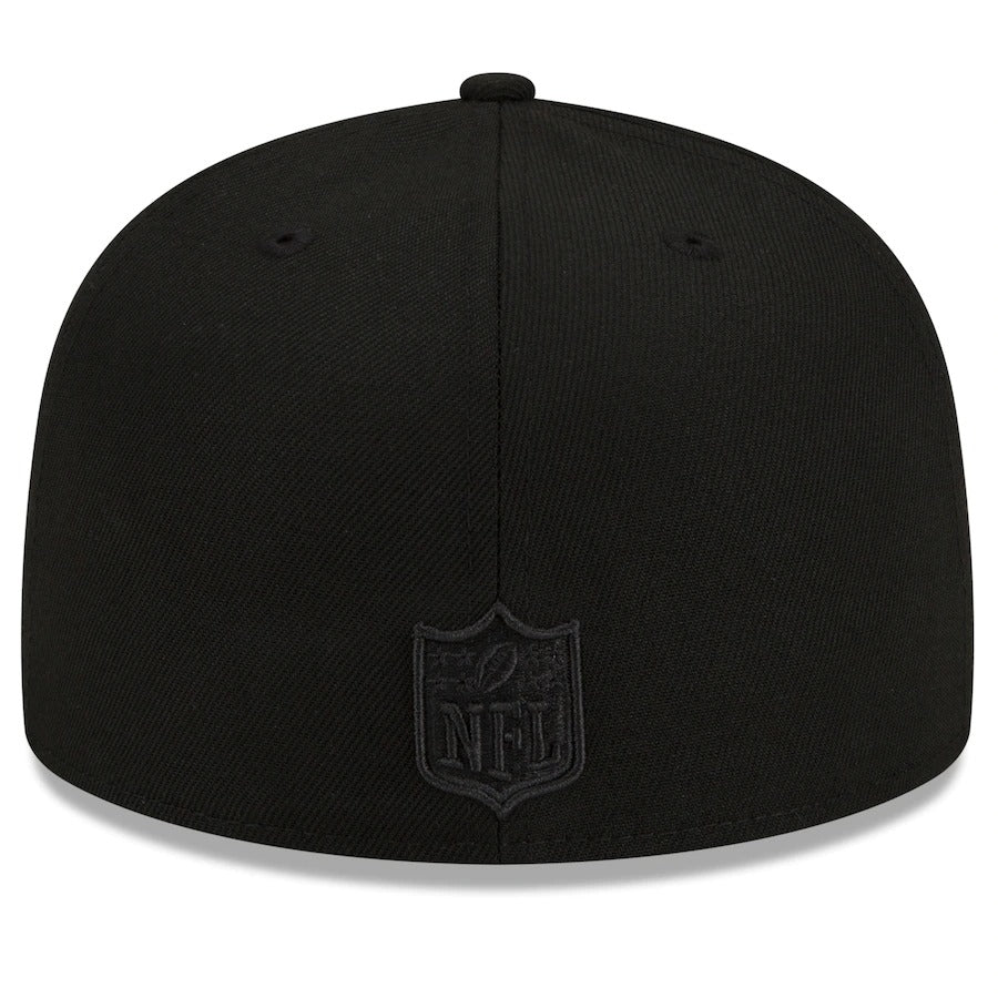 New Era Washington Commanders Black on Black 59FIFTY Fitted Hat