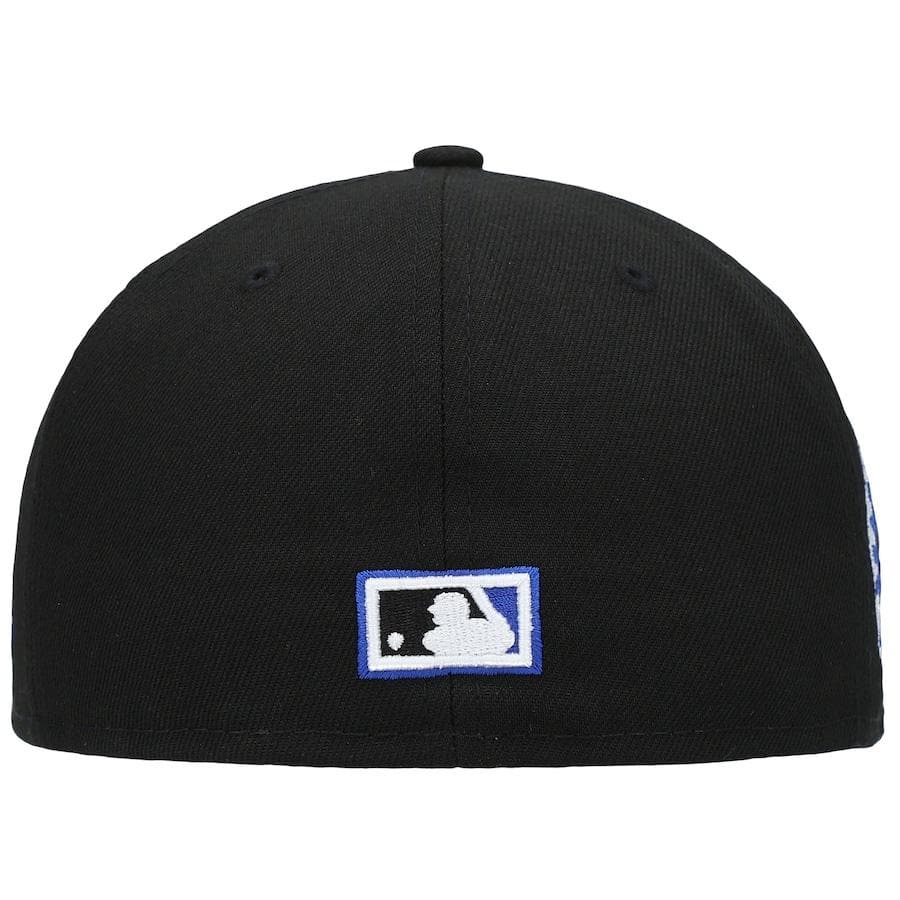 New Era Seattle Mariners Black World Series 35th Anniversary Patch Royal Under Visor 59FIFTY Fitted Hat