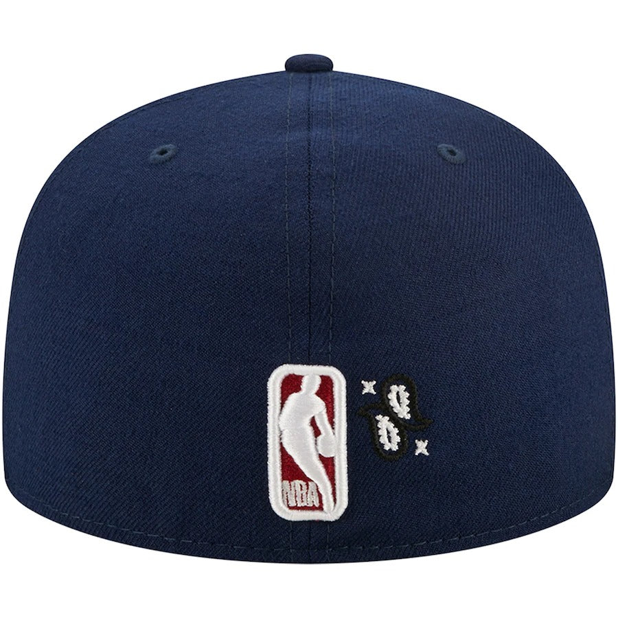 New Era Denver Nuggets Navy Paisley 59FIFTY Fitted Hat