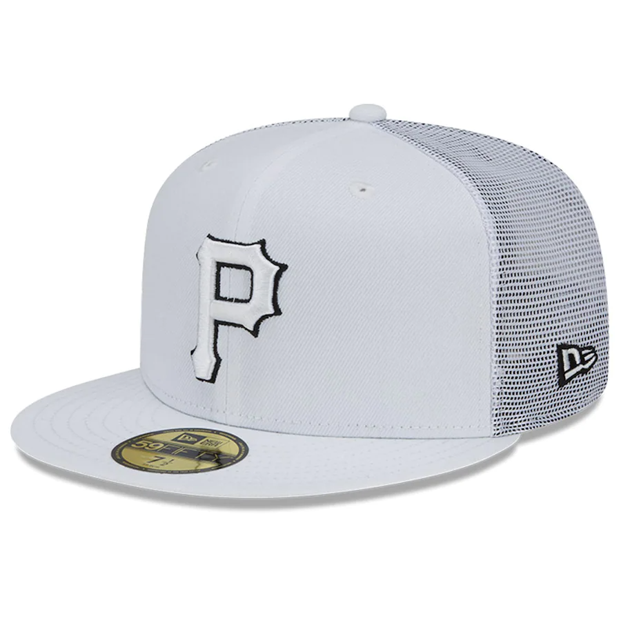 New Era Pittsburgh Pirates White 2022 Batting Practice 59FIFTY Fitted Hat