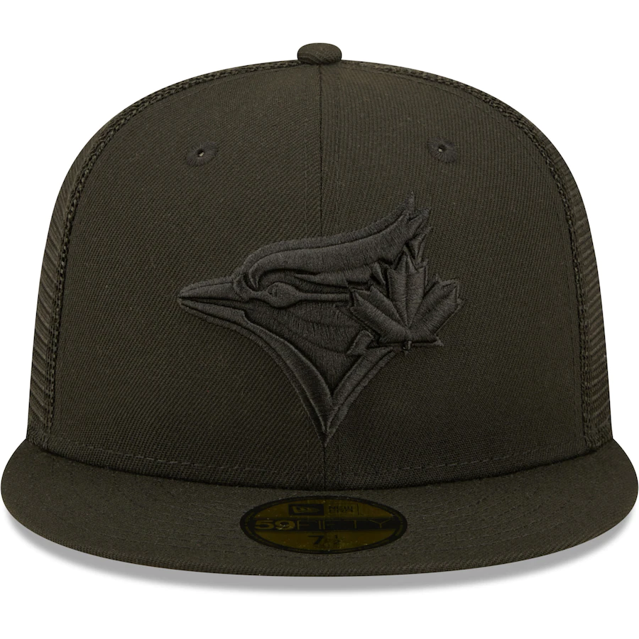 New Era Toronto Blue Jays Blackout Trucker 59FIFTY Fitted Hat