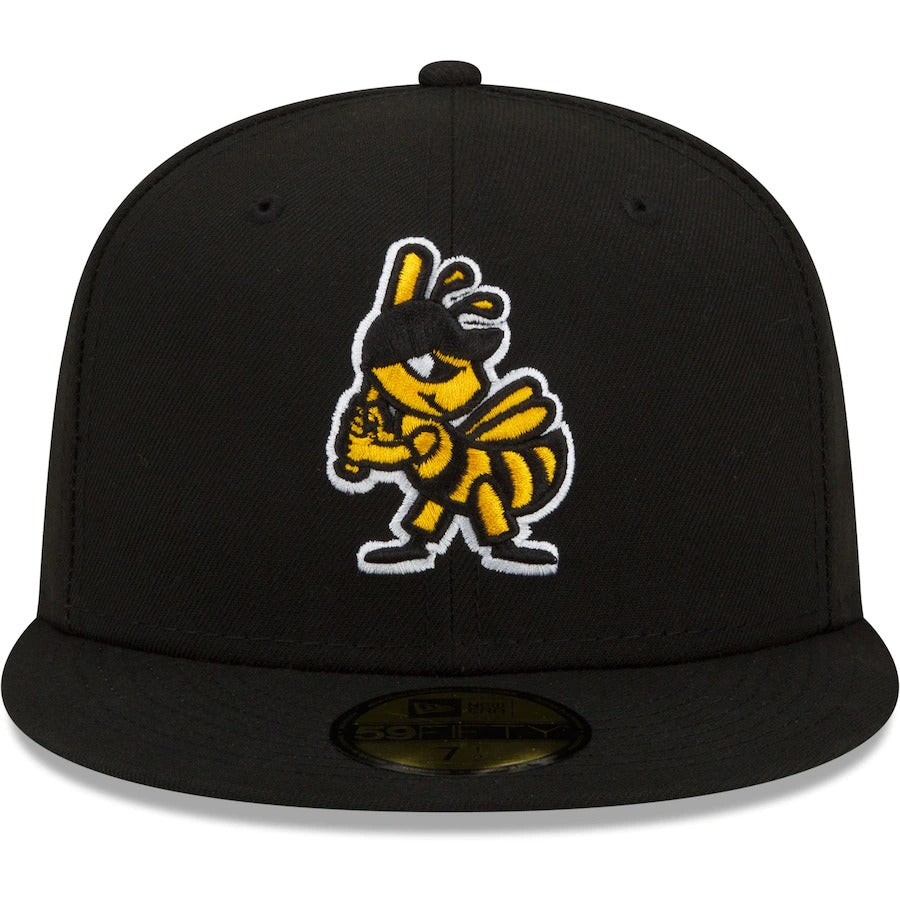 New Era Salt Lake Bees Black Authentic Collection 59FIFTY Fitted Hat