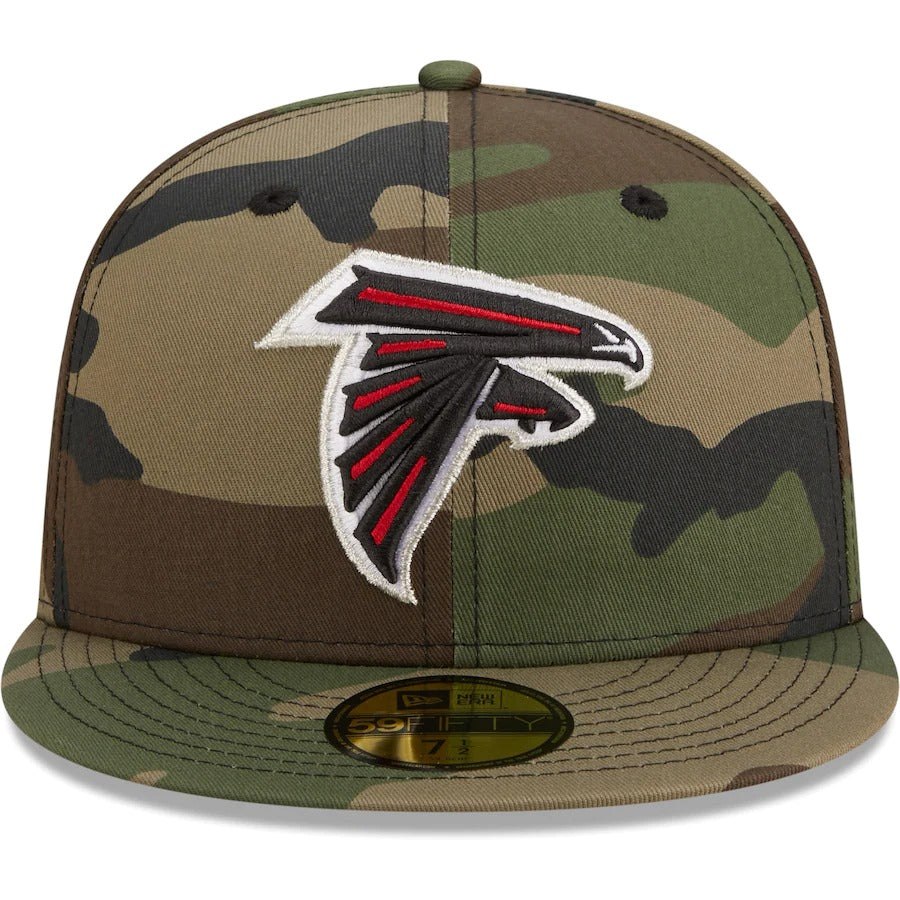 New Era Atlanta Falcons Camo Woodland 59FIFTY Fitted Hat