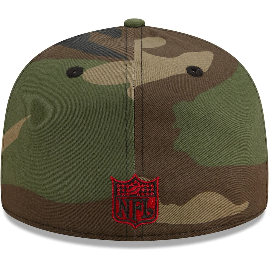 New Era Atlanta Falcons Camo Woodland 59FIFTY Fitted Hat