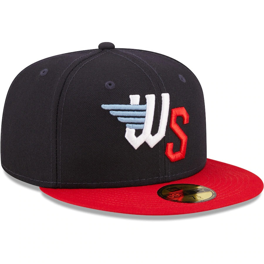 New Era Wichita Wind Surge Navy/Red Authentic Collection 59FIFTY Fitted Hat