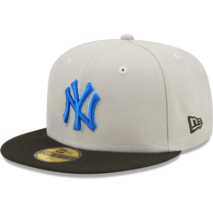 New Era New York Yankees 2009 World Series Gray/Black Blue Undervisor 2022 59FIFTY Fitted Hat