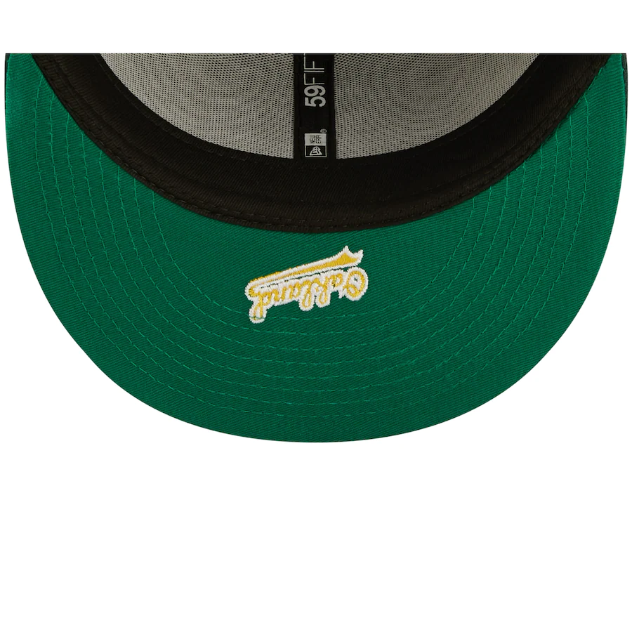 New Era Oakland Athletics Green Sidesplit 59FIFTY Fitted Hat