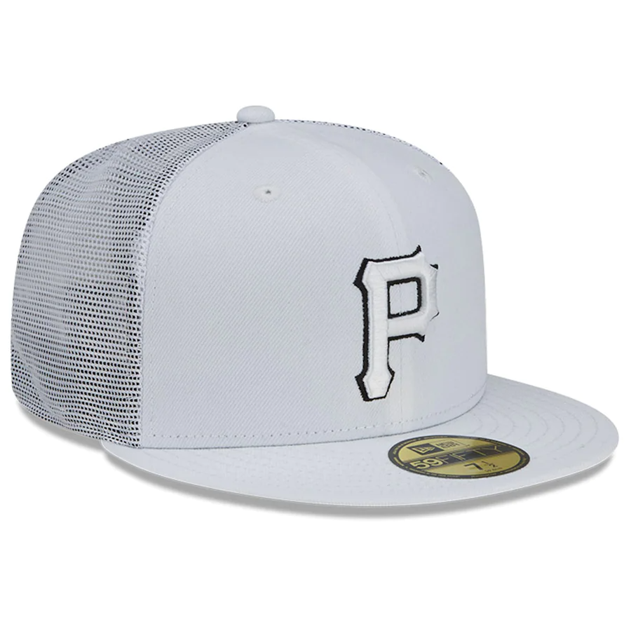 New Era Pittsburgh Pirates White 2022 Batting Practice 59FIFTY Fitted Hat