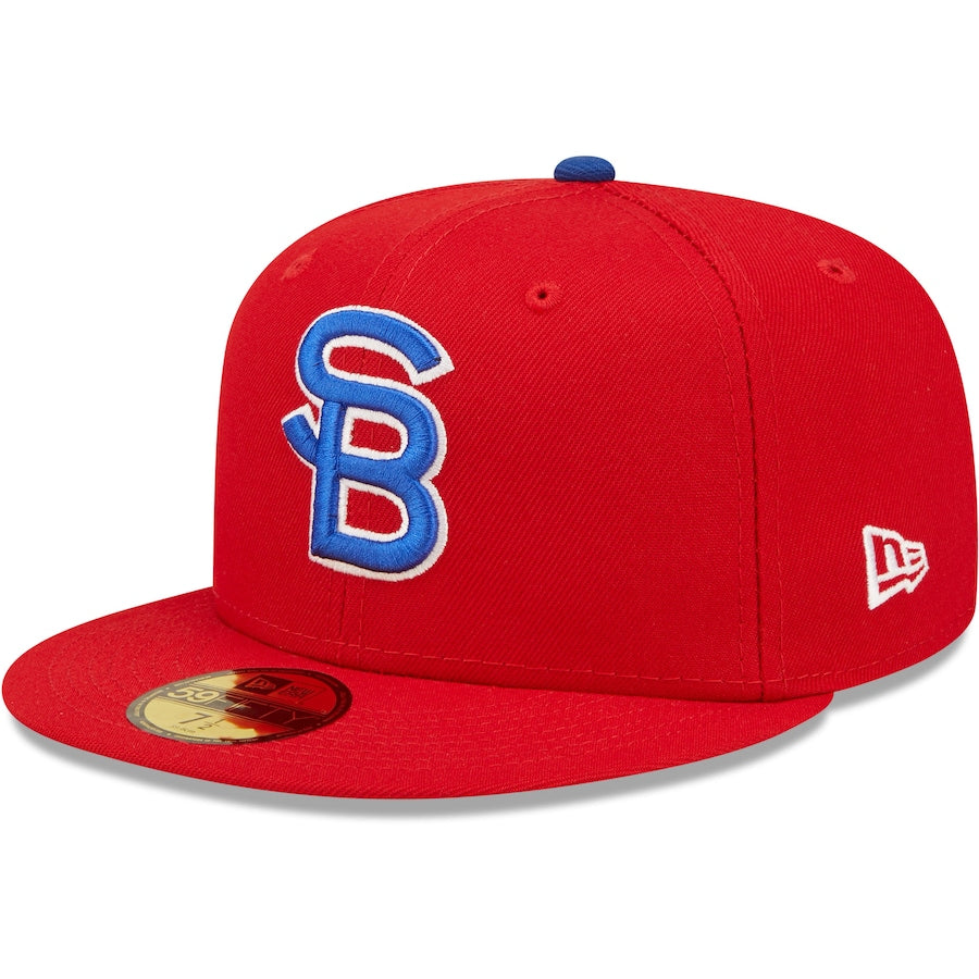 New Era South Bend Cubs Red Authentic Collection Team Game 59FIFTY Fitted Hat