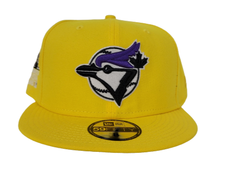 New Era Yellow Toronto Blue Jays Purple Bottom 1991 All Star Game 59FIFTY Fitted Hat