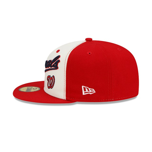 New Era Washington Nationals Split Front 59fifty Fitted Hat