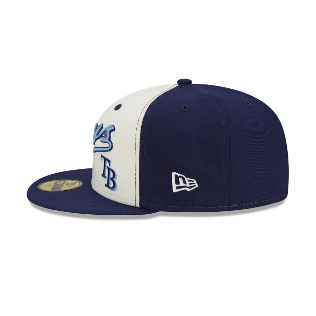 New Era Tampa Bay Rays Split Front 59fifty Fitted Hat