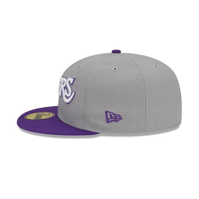 New Era Los Angeles Lakers City Edition Gray 2022 59FIFTY Fitted Hat