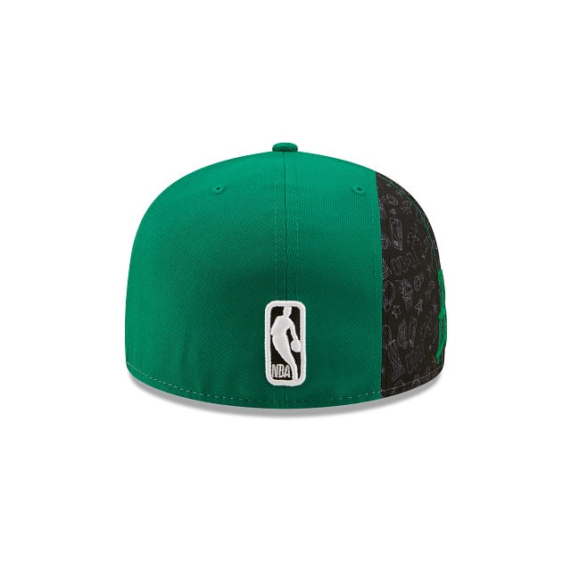New Era Boston Celtics Side City Doodle 2022 59fifty Fitted Hat