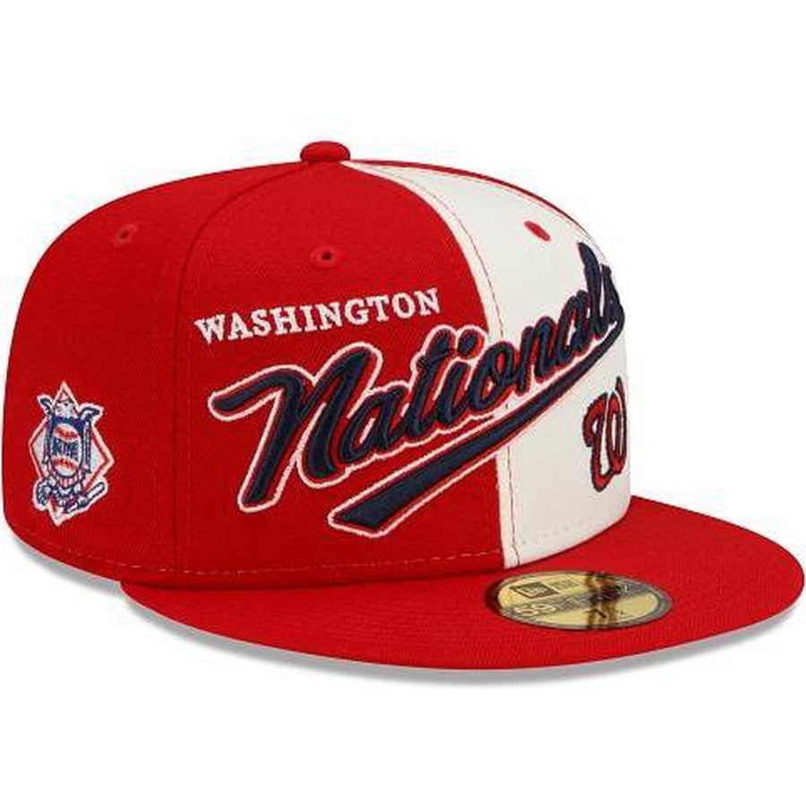 New Era Washington Nationals Split Front 59fifty Fitted Hat