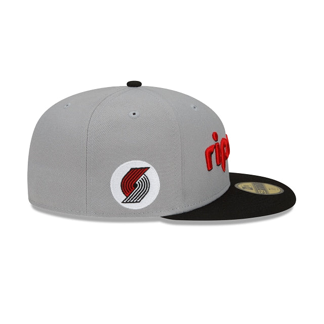 New Era Portland Trail Blazers City Edition Gray 2022 59FIFTY Fitted Hat