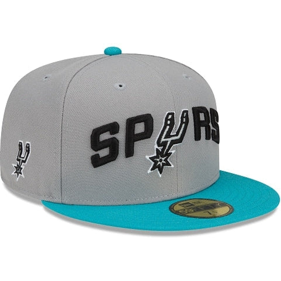 San Antonio Spurs PINWHEEL Light Pink-Black Fitted Hat