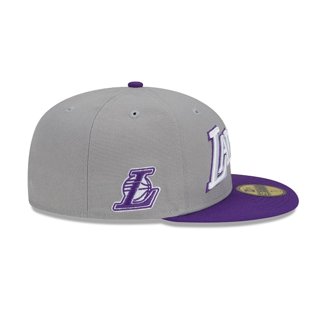 New Era Los Angeles Lakers City Edition Gray 2022 59FIFTY Fitted Hat