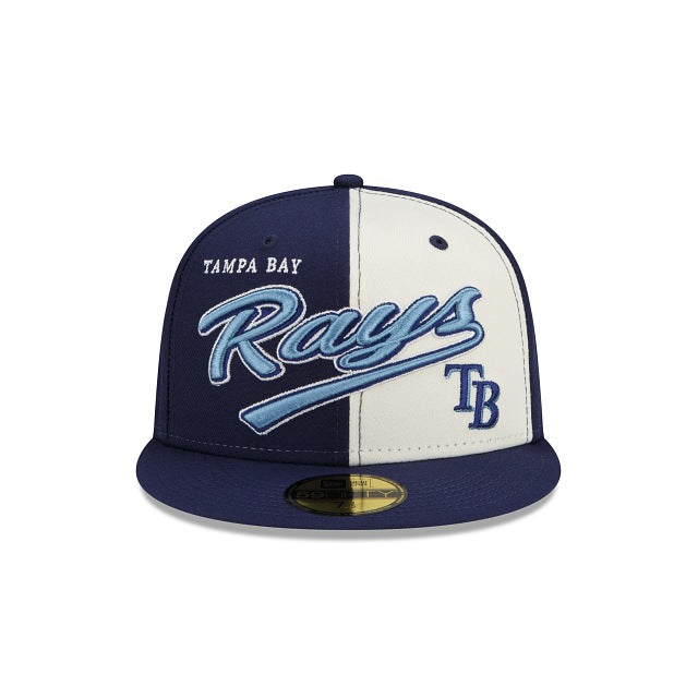 New Era Tampa Bay Rays Split Front 59fifty Fitted Hat