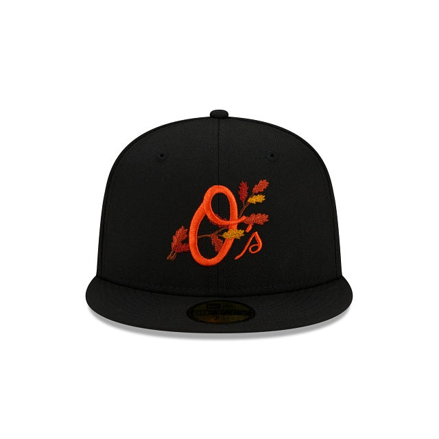 New Era Baltimore Orioles Leafy Front 59Fifty Fitted Hat