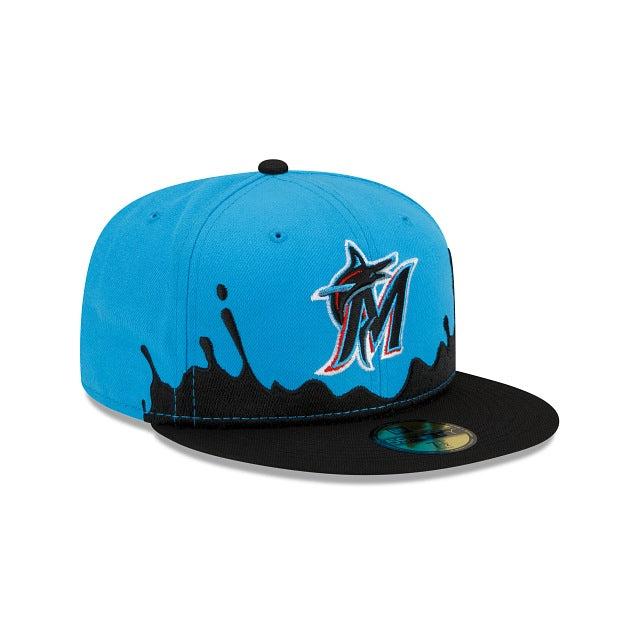 New Era Miami Marlins Drip Front 59fifty Fitted Hat