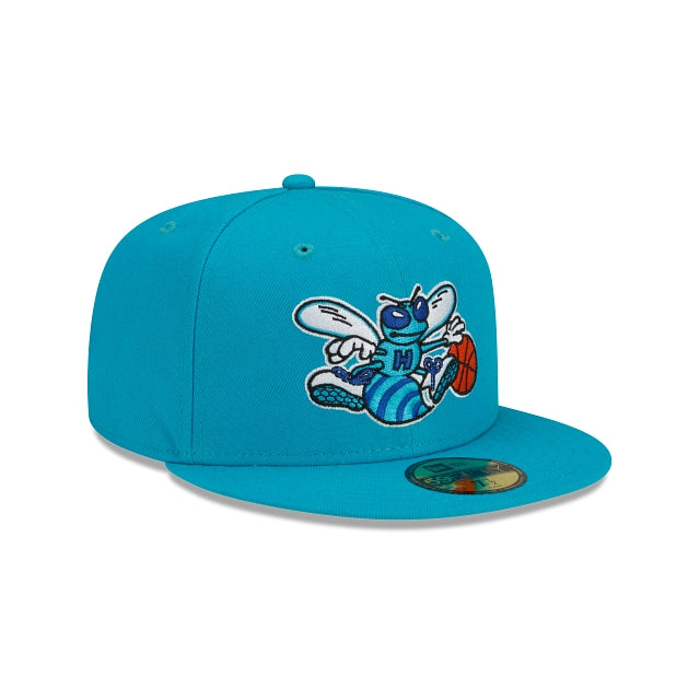Charlotte Hornets New Era Candy Cane 59FIFTY Fitted Hat - Pink