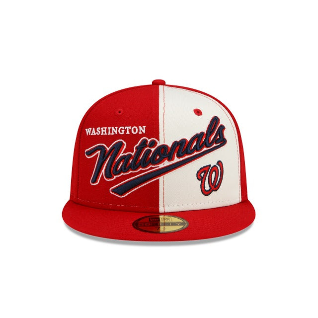 New Era Washington Nationals Split Front 59fifty Fitted Hat