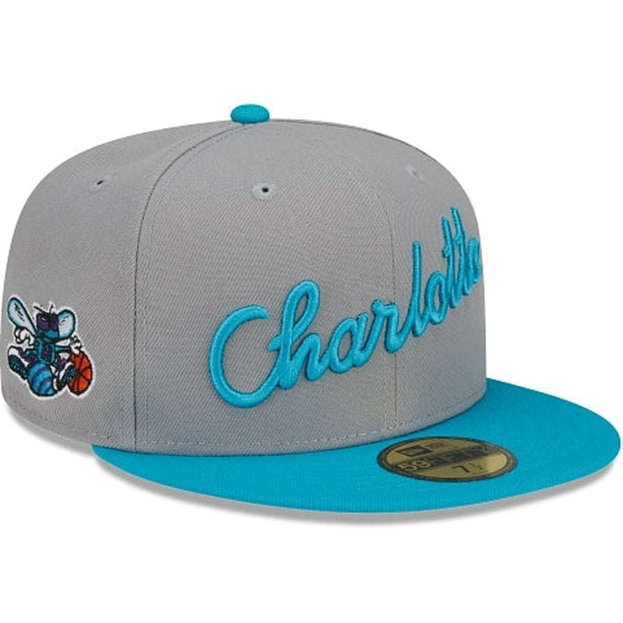Men's Charlotte Hornets New Era Black Camo 59FIFTY Fitted Hat NWT 7  1/4