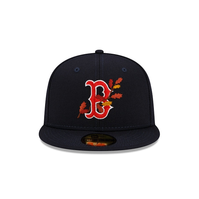 New Era Boston Red Sox Leafy Front 59Fifty Fitted Hat