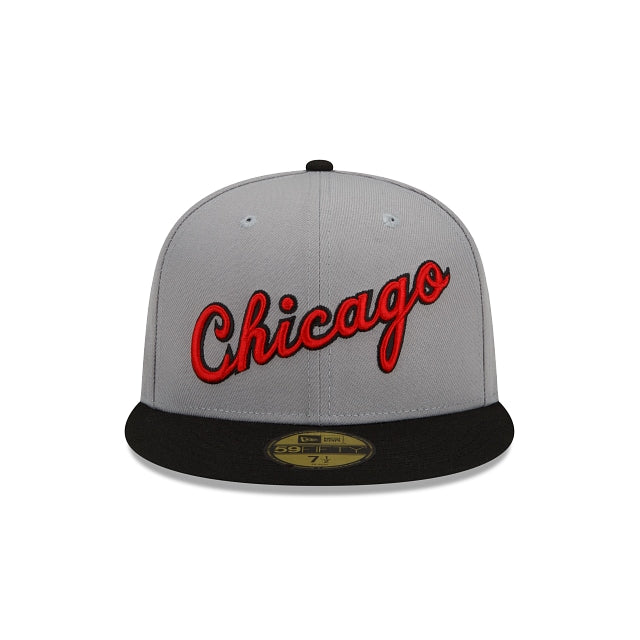 New Era Chicago Bulls City Edition Gray 2022 59FIFTY Fitted Hat