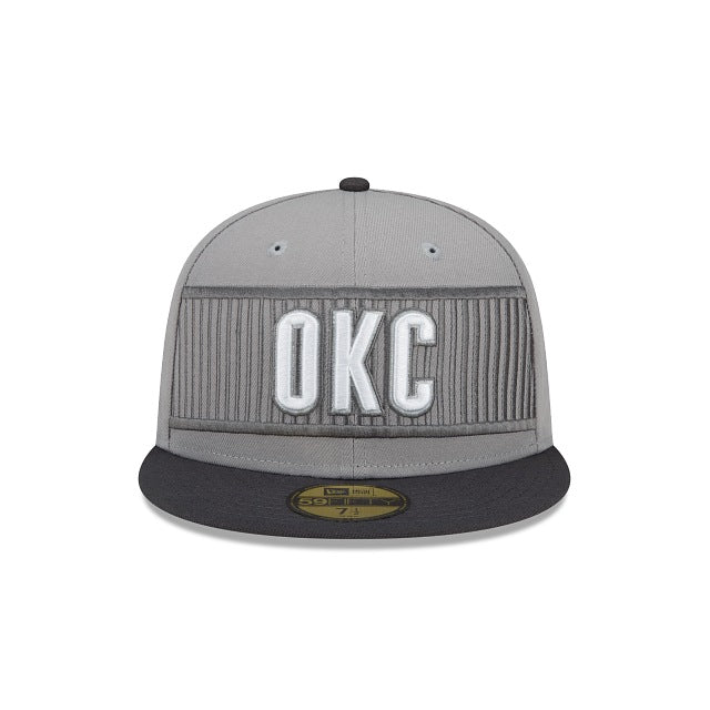 New Era Oklahoma City Thunder City Edition Gray 2022 59FIFTY Fitted Hat